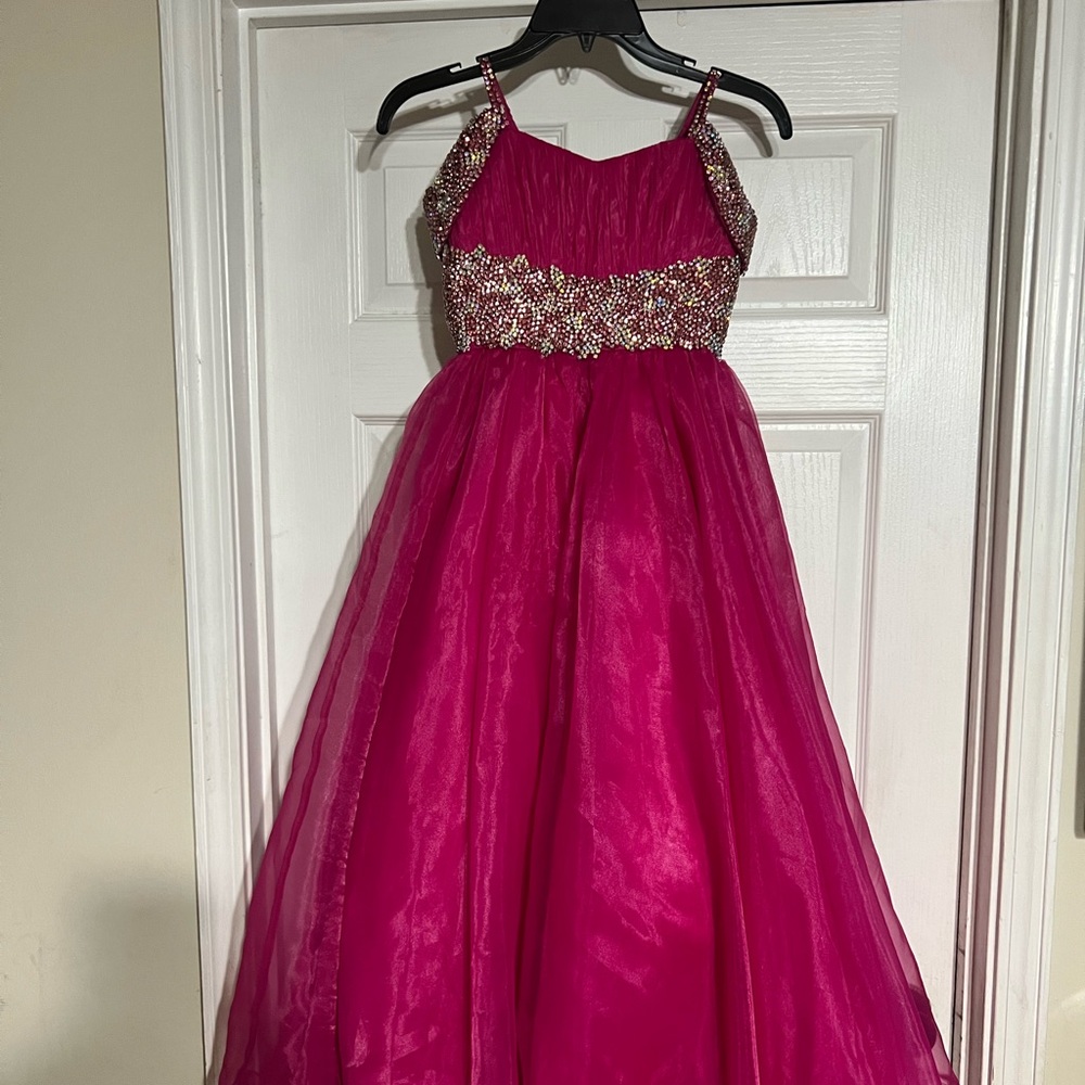 Custom 7-8 Pageant Dress - Picture 1 of 2